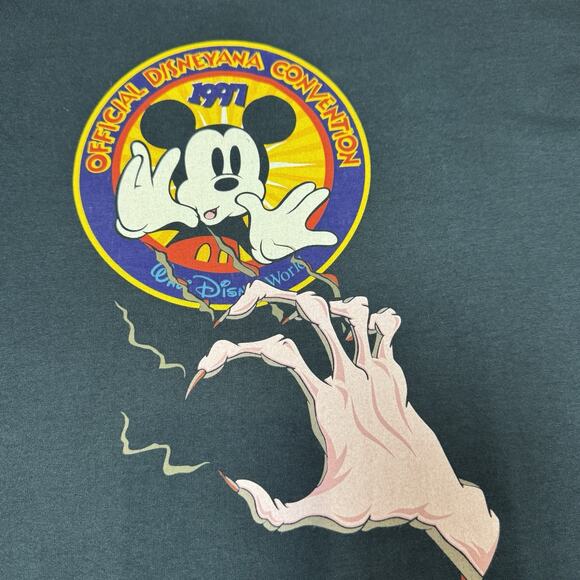 Vintage Disney Shirt Villians RARE Disneyana Convention 1997 Large Halloween - Picture 4 of 13